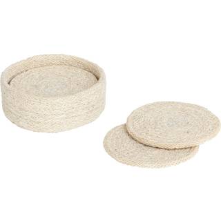 Dixie Ella glasbrikker Ø10,5 cm 6-pak Pure white