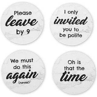 Thumbs Up! Rude Coasters Set of 4