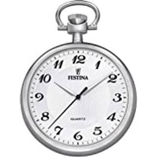 Festina lommeur i stål med lys urskive