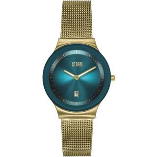 STORM 47383/GD/TL Mini Sotec Gold Teal Mesh Bracelet Watch - W87352