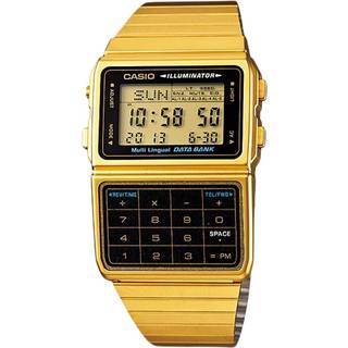 Casio DATABANK Calculator Guld Unisex Ur