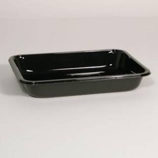 Plastbakke 1 rum 2227-1H 1240 ml 416 stk 227x178x43mm Sort CPET