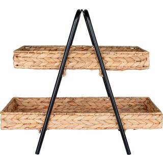Alfaro Bakke - Bakke, Vandhyacint/Metal, Sort/Natur 42X23X43,5 Cm