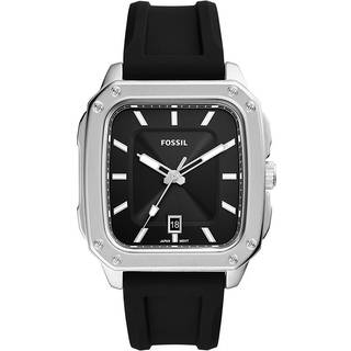 Fossil FS5980 Inscription Black Silicone Strap Watch - W10310