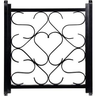 Camco Aluminium Deluxe Screen Door Grille Justerbar op til 20 til 32 tommer holdbar og stilfuld beskyttelse af din autocamper/RV sort