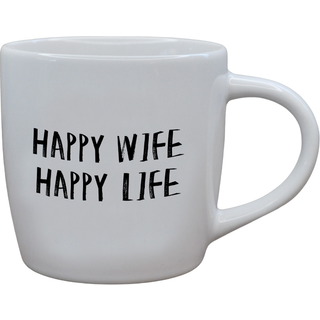 Happy Wife Krus, Hvid, 30 cl