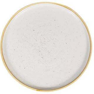 Churchill Stonecast porcelæn tallerken flad med kant Ø26cm vanilje