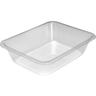 Bakke til fødevarer 1-rums 22,7x17,8x6cm APET 1660ml klar