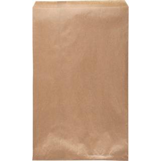 Brødpose 210x335mm uden rude engangs brun