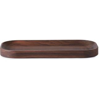 Warm Nordic Carved Wood bakke oval Valnød
