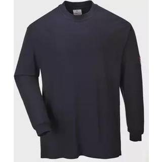 FR Antistatisk langærmet t-shirt - Marine (Størrelse: XXXL)