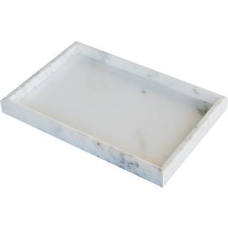 Moud Home Marbi Marmorbakke - 30 x 20 cm. - Hvid