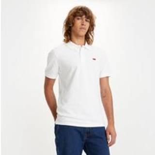 Levi's White Cotton Men Polo