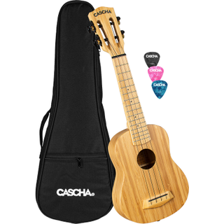 Cascha HH 2312 Bamboo Natural Sopran ukulele (Som ny)