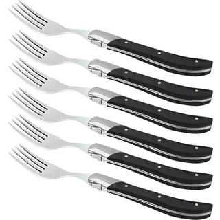 Laguiole Steakgafler - 6 stk. - Sort Ibenholt