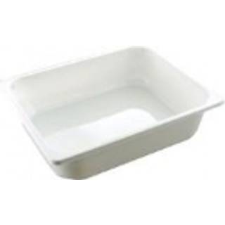 Bakke plastbakke 5100ml CPET 1-rums standard serie 1/2 GN hvid