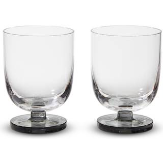 Tom Dixon Glassware - 'Puck' water tumblers, set of two in clear, smoke Glass