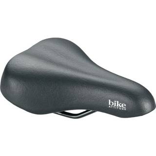 Bike Attitude barne/junior sadel NP12-01 140x210mm sort stel