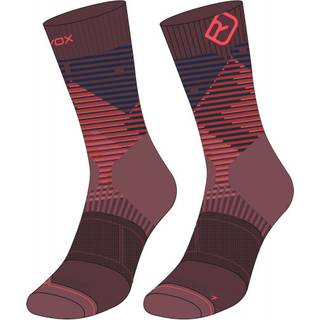 Ortovox Women's All Mountain Mid Socks Merinosokker Damer størrelse 39-41 farve rød