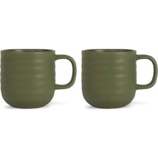 Sagaform Ellen Krus 37 Cl 2-pak t - Kaffekopper Stentøj Grøn - 5018421