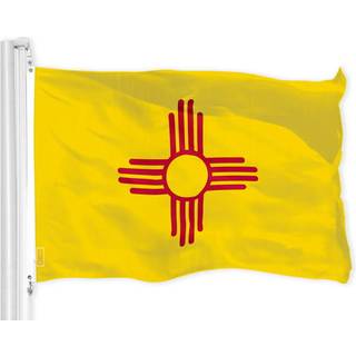 G128 New Mexico NM State Flag | 3x5 ft | Liteweave Pro Series Trykt 150D Polyester | Indend?rs/udend?rs livlige farver messing grommets tykkere o