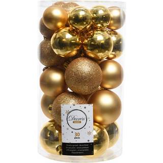 Decoris Season Guld Julekuglesæt - 30 stk