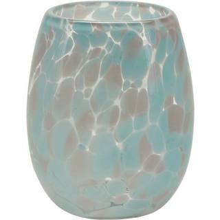 Vandglas Dots Blå/Rosa