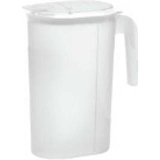 Serveringskande, Margerit, m. låg, transparant hvid plast, 1,5 L