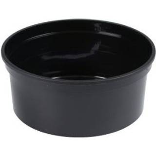 Plastbakke rund Ø11,5cm 1-rums 350ml PP sort