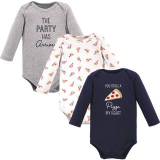 Hudson baby unisex baby bomuld langærmet bodysuits pizza 6-9 måneder