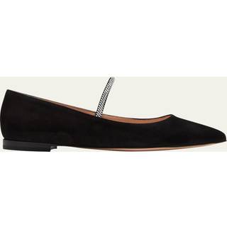 Gianvito Rossi Embellished suede ballet flat - black - EU 39