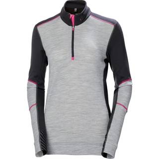 Helly Hansen Workwear Women's Halfzip Shirt Lifa Merino Ebony, M