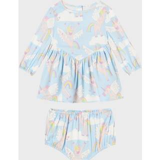 Stella McCartney Kids Baby printed jersey dress and bloomers - blue - M 3