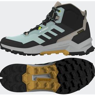 Adidas Unisex TERREX AX4 Mid GORE-TEX Hiking Shoes Semi Flash Aqua/Core Black/Preloved Yellow, 44