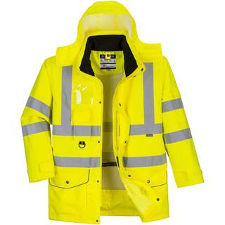Hi-Vis Regnjakke - Gul (Størrelse: M)