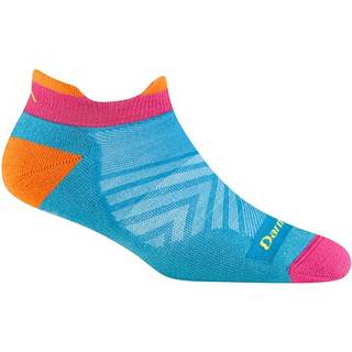 Darn Tough Women's Run No Show Tab Ultra-Lightweight Running Sock Cushion Ocean, M (38-40.5)