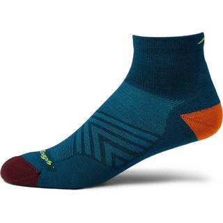 Darn Tough Men's Run Quarter Ultra-Lightweight with Cushion Dark Teal, L (43-45.5)