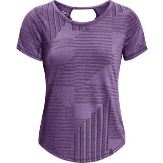 T-shirt Under Armour Streaker Deco Diamond SS-PPL 1376814-571 Størrelse XS