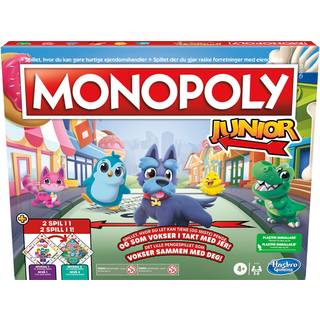 Hasbro Gaming Monopoly Junior - 2 Spil i 1 (DK/NO)