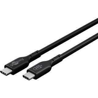 Goobay Sync & Charge USB-C Kabel 240W, 0.7m - Sort