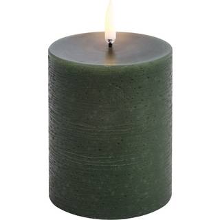 Uyuni - LED Bloklys - Pine Green - Rustic - 7,8x10,1 cm
