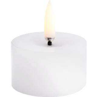Uyuni Led Bloklys Smeltet 5x2,8 Cm - LED-lys Jomfruelig Paraffinvoks Nordic White - UL-PI-NWM0503