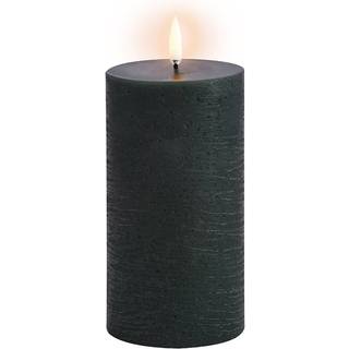 Uyuni - LED Bloklys - Pine Green - Rustic - 7,8x15,2 cm