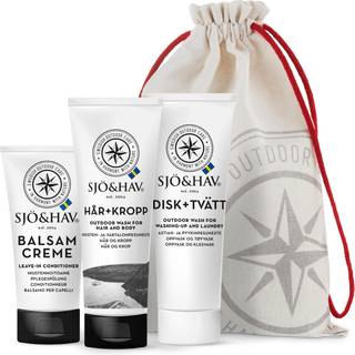 Vildmarkssæt Sjö &amp; Hav Nr. 3 (hår- &amp; kropvask, opvask-&amp; vaskemiddel &amp; balsam creme)