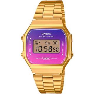 Casio Vintage Unisex Gold Plated Purple Dial Digital Ladies Watch Watch A168WERG-2AEF
