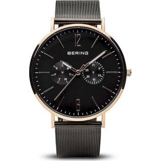 BERING 10122-265 Classic Brown Milanese Mesh Bracelet Watch - W7409