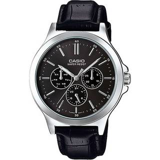 Herre Casio Multifunktionel Sort Læderur (Ø 41,5 mm)