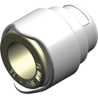 Endestop Whale Quick Connect 15 mm (WS15) (indvendig), hvid, 100-pack