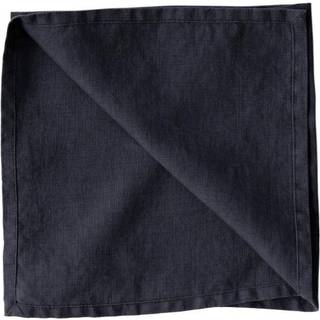 Tell Me More Washed linen stofserviet 45x45 cm Night blue