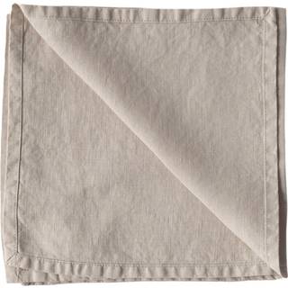 Tell Me More Washed linen stofserviet 45x45 cm Warm grey